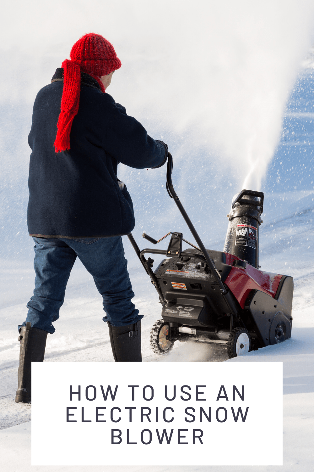 how to use an electric snow blower
