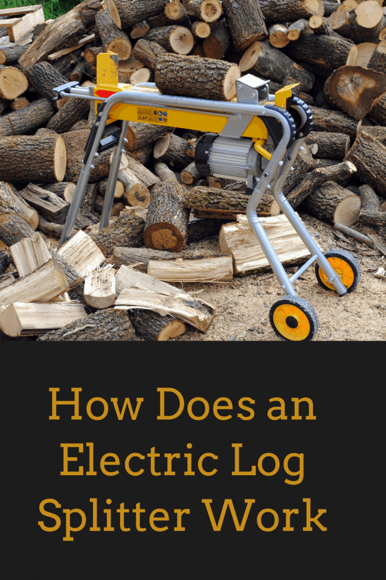 How Does an Electric Log Splitter Work The All Electric Lawn