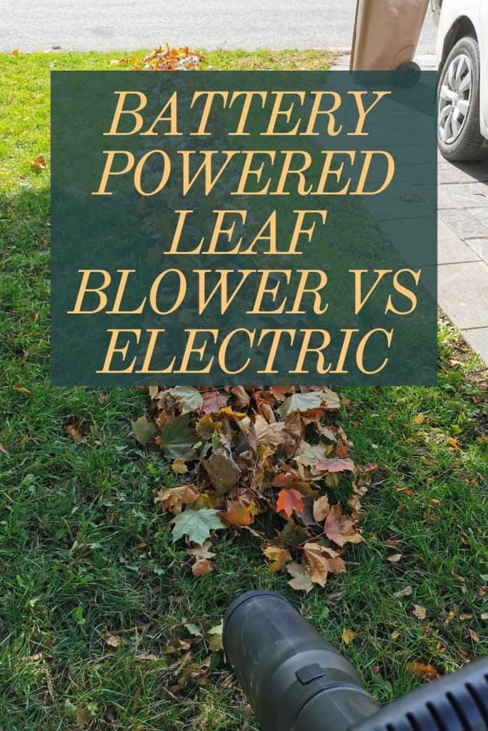 battery powered leaf blower vs electric